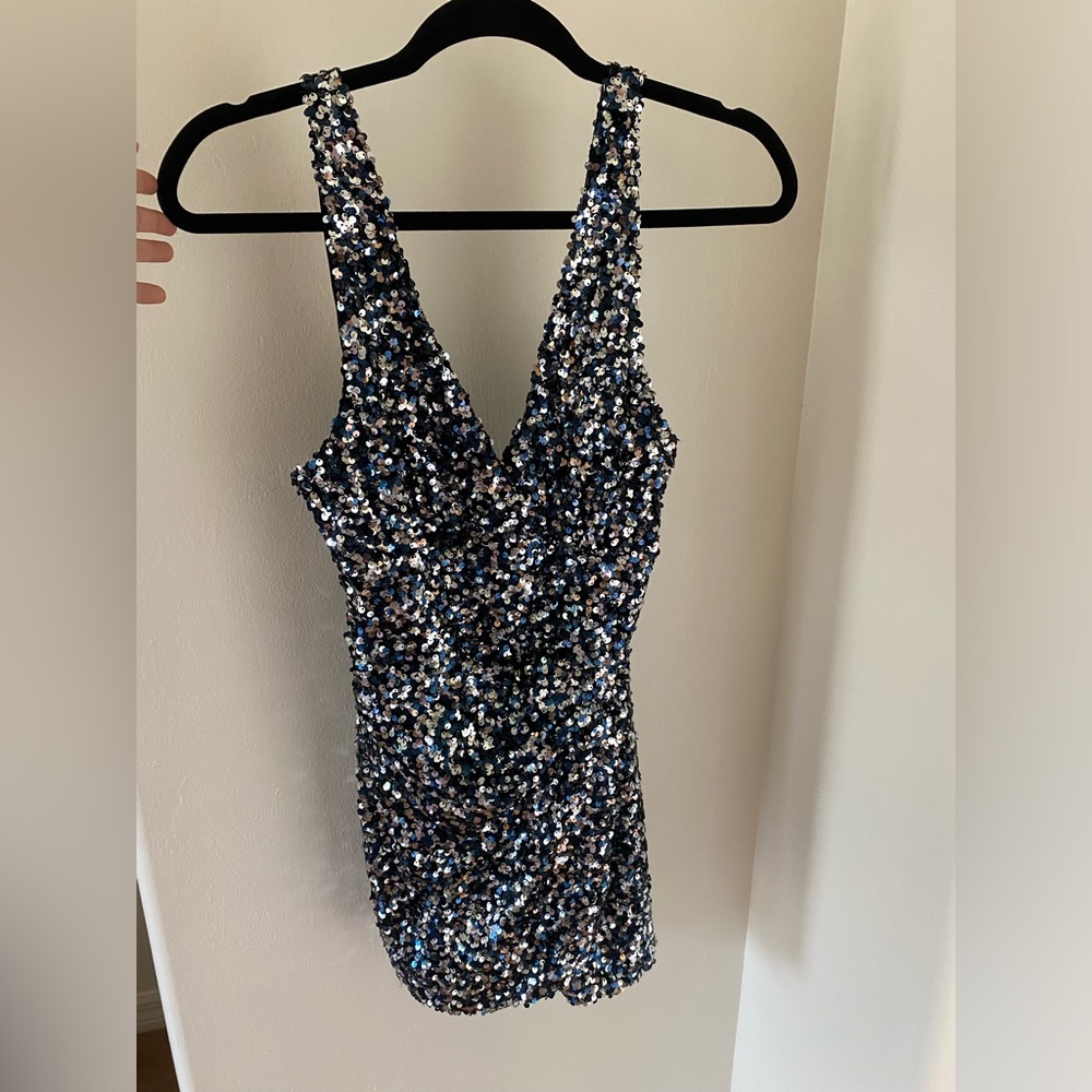 ZARA Sequin Romper / Dress. Size XS